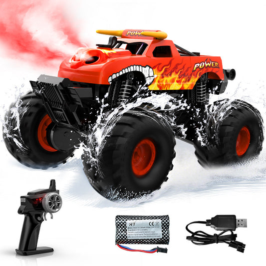 JoySpark Toys 1:20 Amphibious Monster Truck Remote Control Car Truck Toys for 6-12 Year Old Boys Girls